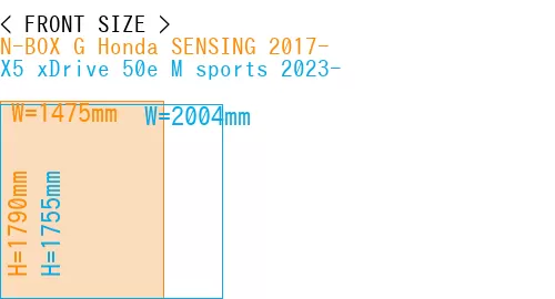 #N-BOX G Honda SENSING 2017- + X5 xDrive 50e M sports 2023-